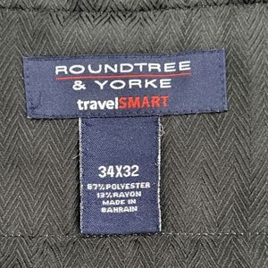 Roundtree and Yorke "Travel Smart" dress pants.  34x32 with stretch waist.